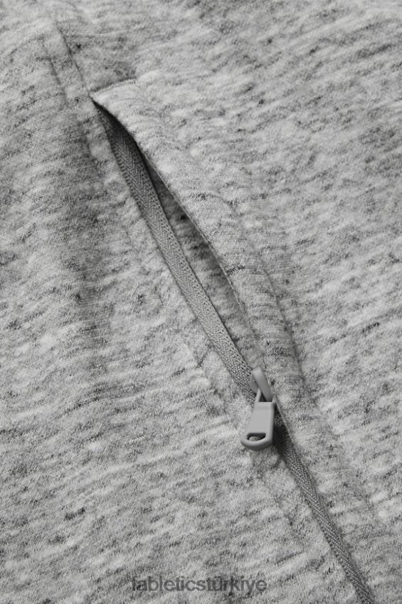 tr Fabletics erkekler tam boy fermuarlı kapüşonlu orta gri htr 40R06B3709