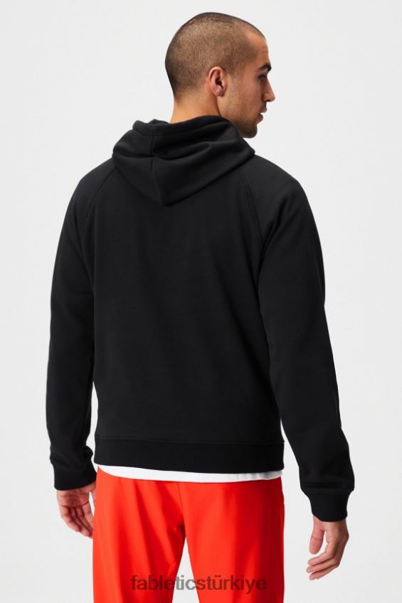 tr Fabletics erkekler vazgeçilmez kapüşonlu 190 siyah kolaj 40R06B3673