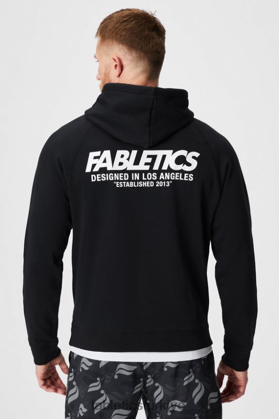 tr Fabletics erkekler vazgeçilmez kapüşonlu 190 siyah la 40R06B3674
