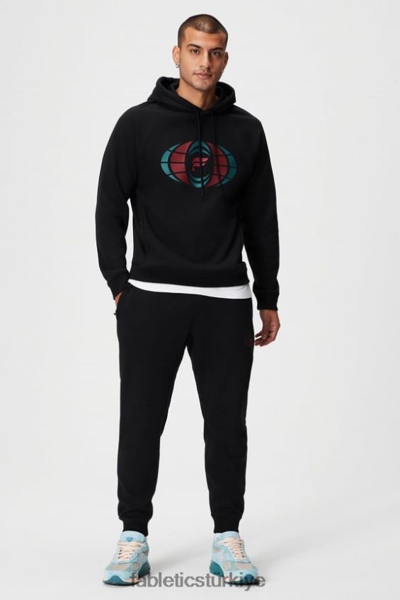 tr Fabletics erkekler vazgeçilmez kapüşonlu 191 dünya çapında siyah 40R06B3679