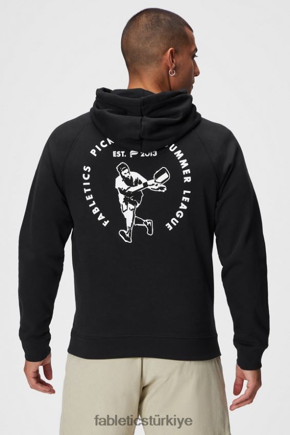 tr Fabletics erkekler vazgeçilmez kapüşonlu 191 siyah pb yuvarlak 40R06B3677