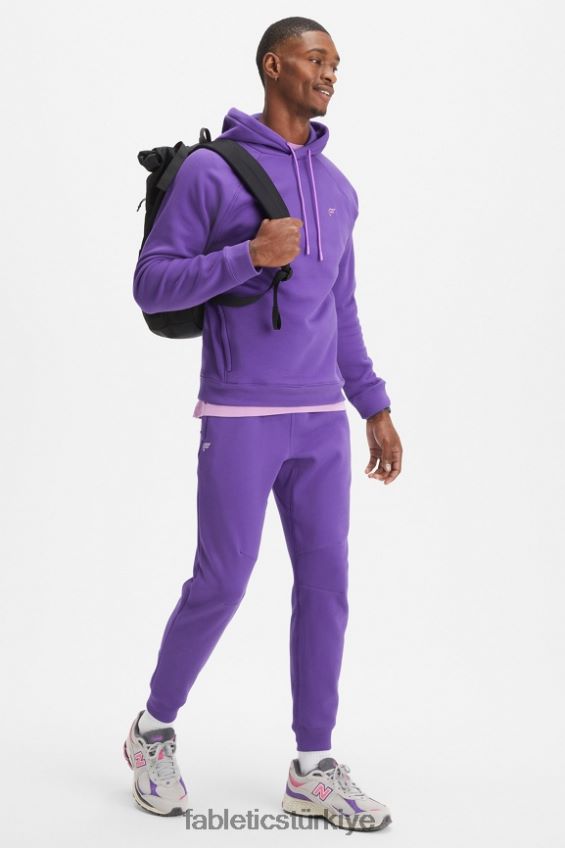 tr Fabletics erkekler vazgeçilmez kapüşonlu 192 donyağı mor 40R06B3682