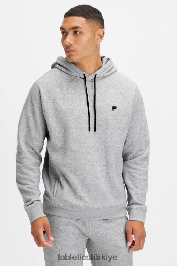 tr Fabletics erkekler vazgeçilmez kapüşonlu 192 klasik gri melanj 40R06B3685