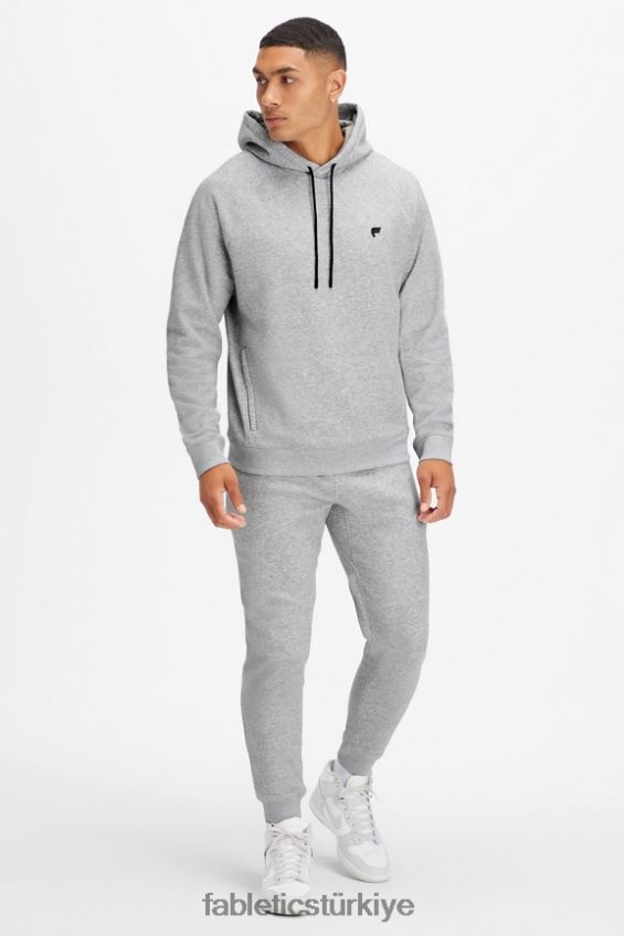 tr Fabletics erkekler vazgeçilmez kapüşonlu 192 klasik gri melanj 40R06B3685