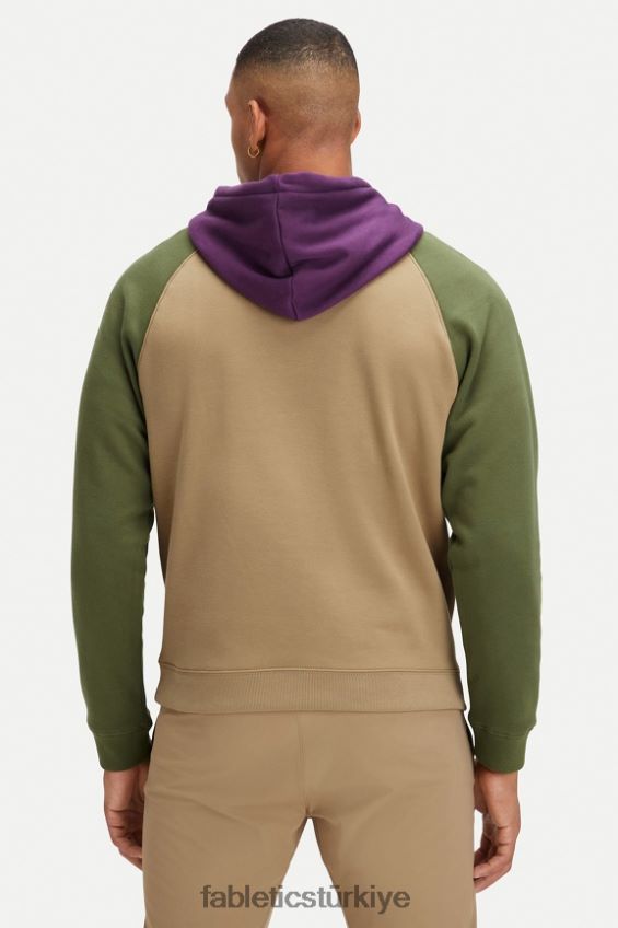 tr Fabletics erkekler vazgeçilmez kapüşonlu 192 koyu dimi/koyu yosun multi 40R06B3683