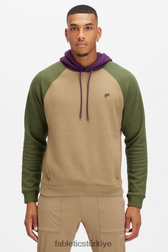 tr Fabletics erkekler vazgeçilmez kapüşonlu 192 koyu dimi/koyu yosun multi 40R06B3683
