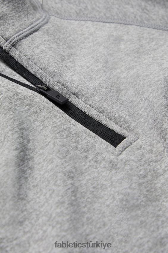 tr Fabletics erkekler eğitim günü 1/4 zip orta gri htr 40R06B3591