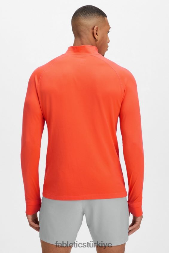 tr Fabletics erkekler eğitim günü 1/4 zip parlak alev 40R06B3596