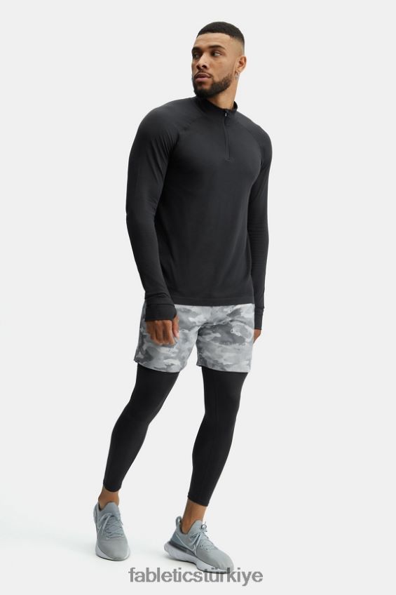 tr Fabletics erkekler eğitim günü 1/4 zip siyah 40R06B3595