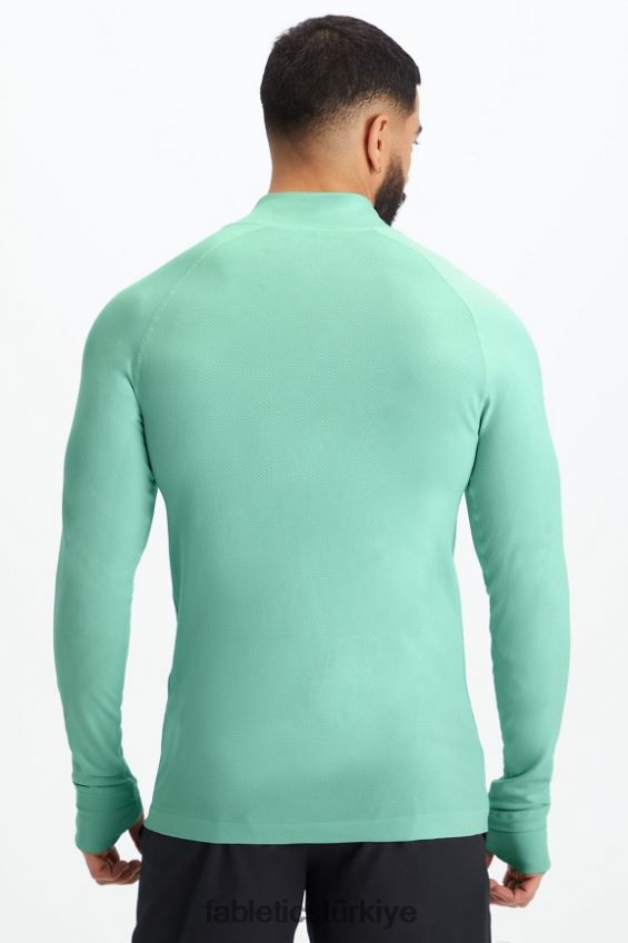 tr Fabletics erkekler eğitim günü 1/4 zip taze nane 40R06B3598