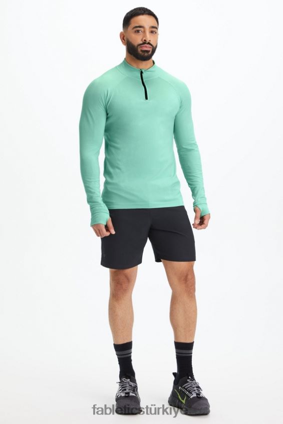 tr Fabletics erkekler eğitim günü 1/4 zip taze nane 40R06B3598