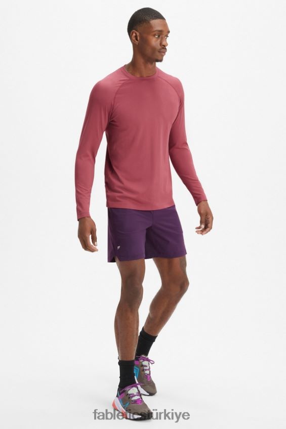 tr Fabletics erkekler eğitim günü uzun kollu tişört ahşap gül 40R06B3564