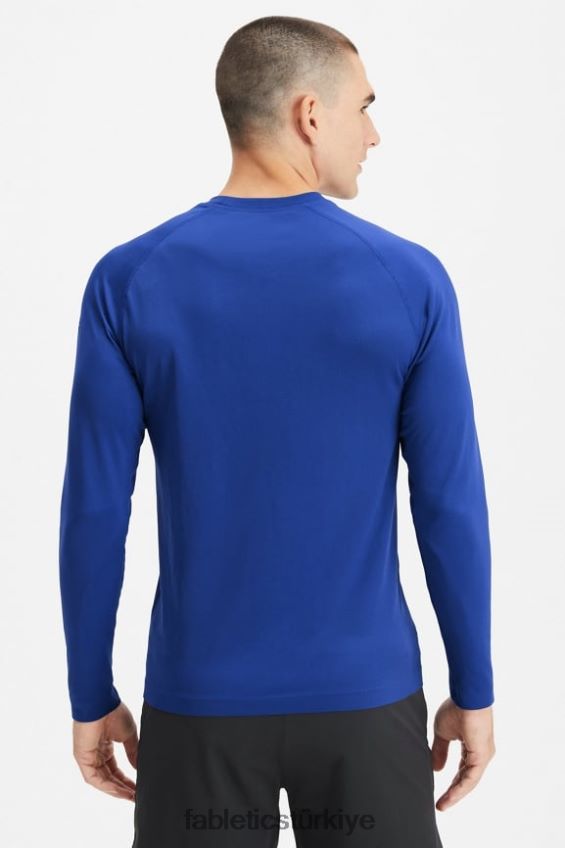 tr Fabletics erkekler eğitim günü uzun kollu tişört fransız mavi soyut f 40R06B3565