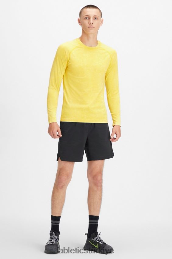 tr Fabletics erkekler eğitim günü uzun kollu tişört yıkanmış çöl altını 40R06B3574
