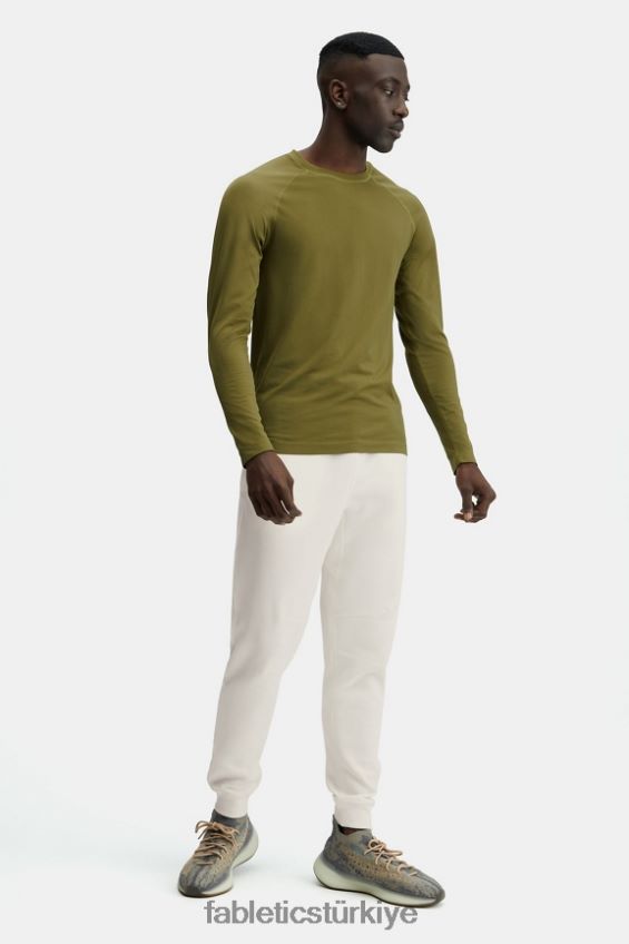 tr Fabletics erkekler eğitim günü uzun kollu tişört yosun 40R06B3571