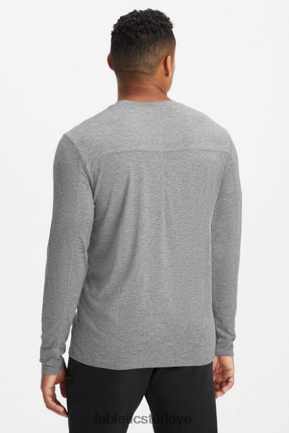 tr Fabletics erkekler günlük uzun kollu iç çamaşır melanj grisi 40R06B3589