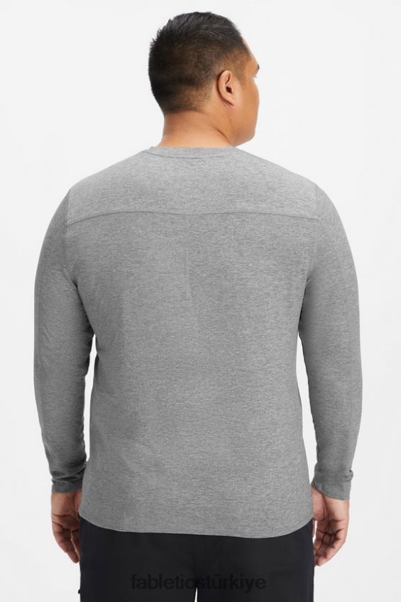 tr Fabletics erkekler günlük uzun kollu iç çamaşır melanj grisi 40R06B3590