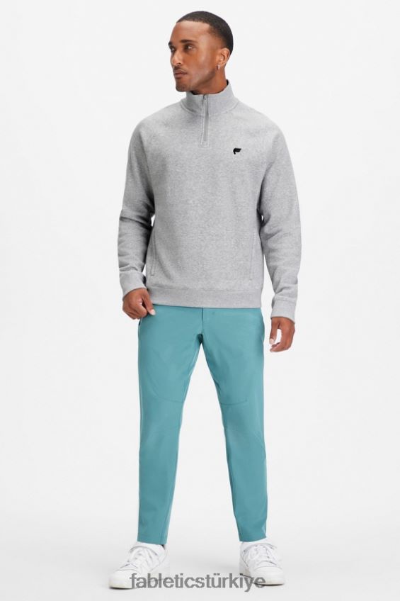 tr Fabletics erkekler go-to 1/4 zip 187 klasik gri melanj 40R06B3606
