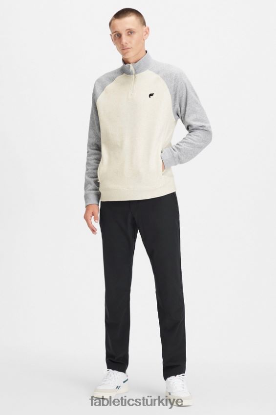 tr Fabletics erkekler go-to 1/4 zip 189 bone/klasik gri melanj 40R06B3617