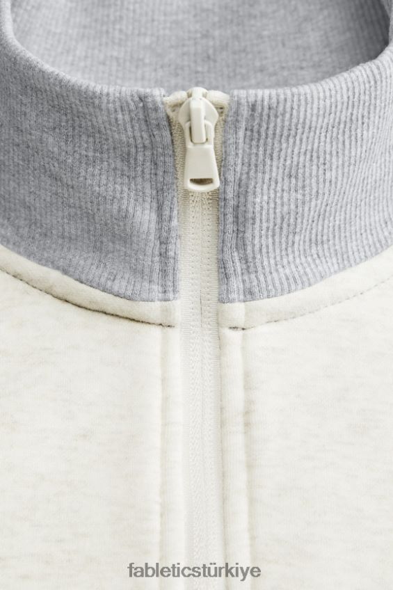 tr Fabletics erkekler go-to 1/4 zip 189 bone/klasik gri melanj 40R06B3617