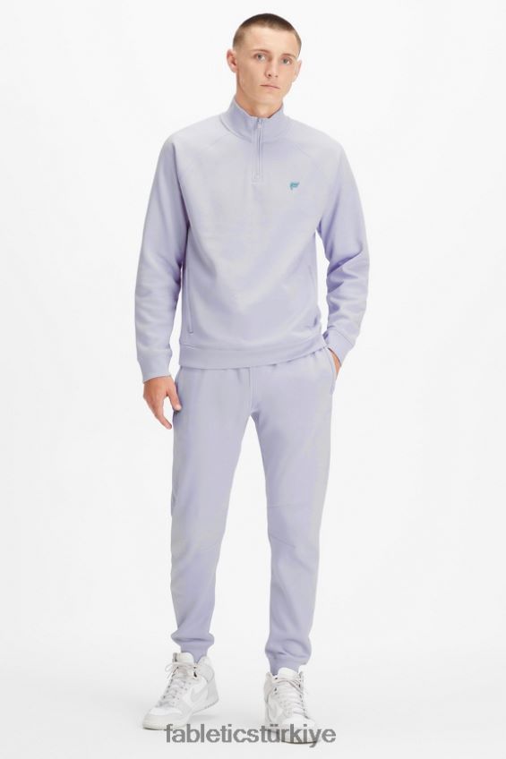 tr Fabletics erkekler go-to 1/4 zip 189 leylak buğusu 40R06B3618