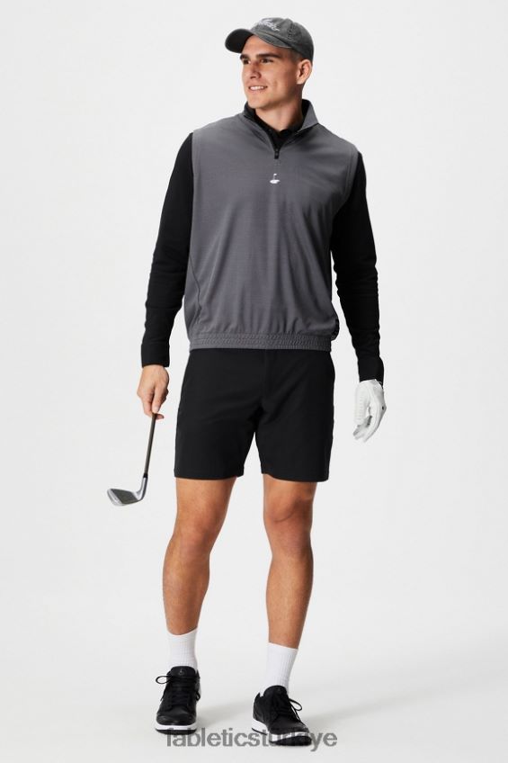 tr Fabletics erkekler çizgi uzun kollu düğme yukarı siyah 40R06B3579