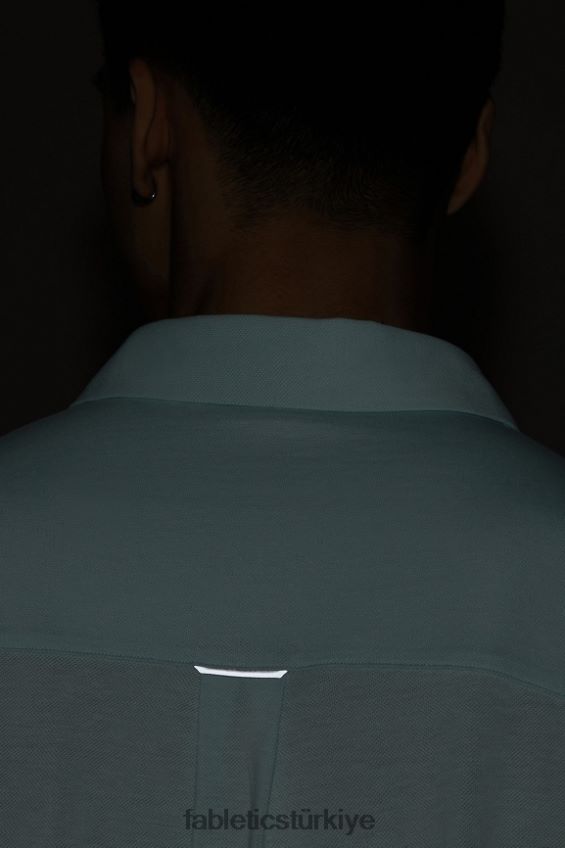 tr Fabletics erkekler çizgi uzun kollu düğme yukarı İskandinav mavisi funda 40R06B3582