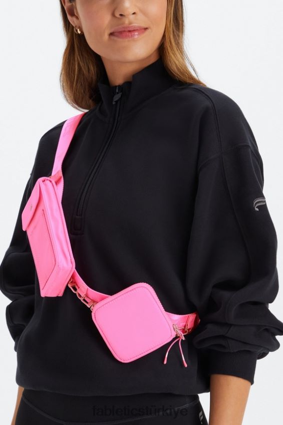 tr Fabletics kadınlar modüler çapraz askı elektrikli gül 40R06B2922