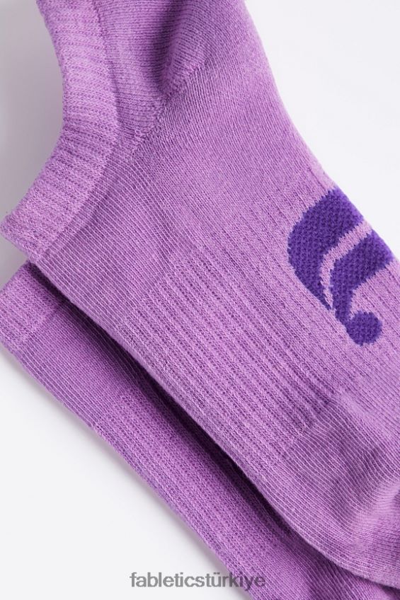 tr Fabletics kadınlar günlük ayak bileği çorabı leylak rengi duman 40R06B2977