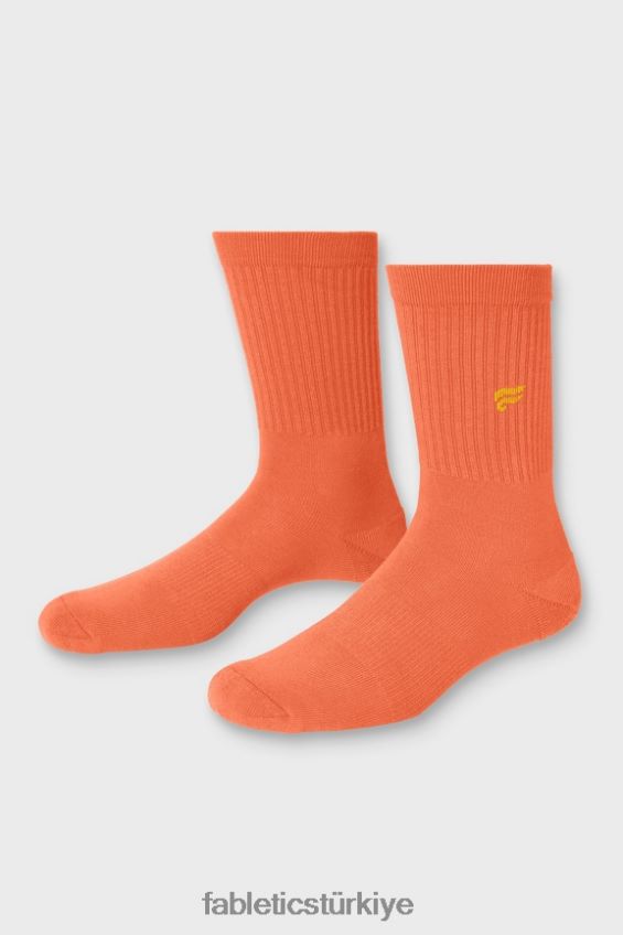 tr Fabletics kadınlar günlük mürettebat çorabı tutku portakalı 40R06B2965