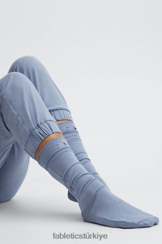 tr Fabletics kadınlar geri örgü çorap 9\'\' soluk kot 40R06B2991