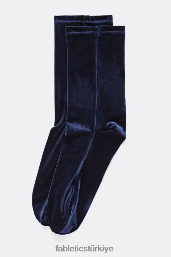 tr Fabletics kadınlar kadife çorap derin donanma 40R06B3005