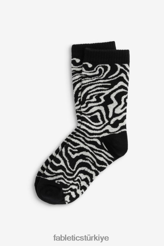 tr Fabletics kadınlar performans 6" çorap mermer zebra 40R06B2984