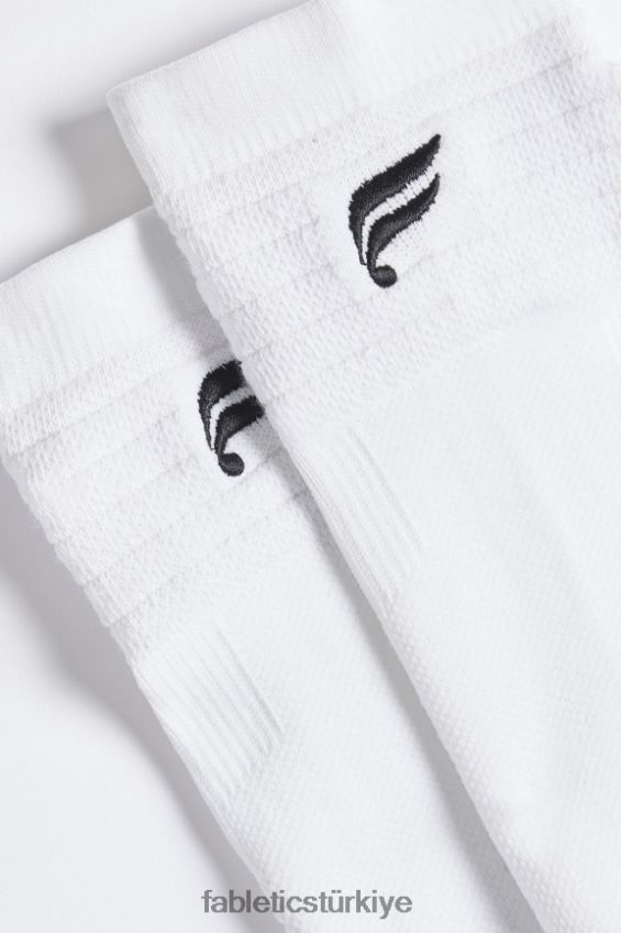 tr Fabletics kadınlar performans ayak bileği çorabı klasik beyaz 40R06B2979