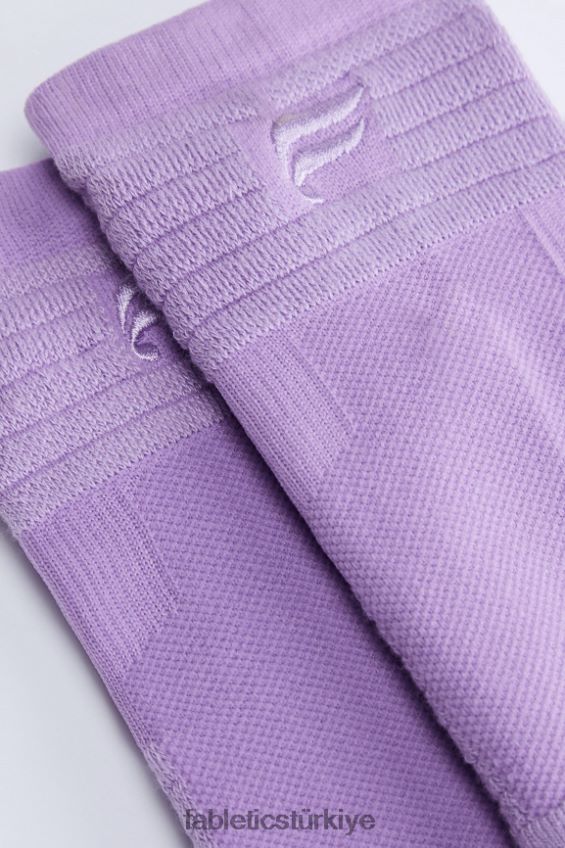 tr Fabletics kadınlar performans ayak bileği çorabı mor hava 40R06B2981