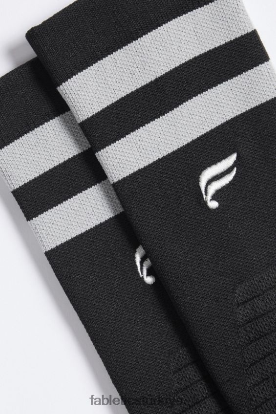 tr Fabletics kadınlar performans ekibi çorabı siyah gri şerit 40R06B2998