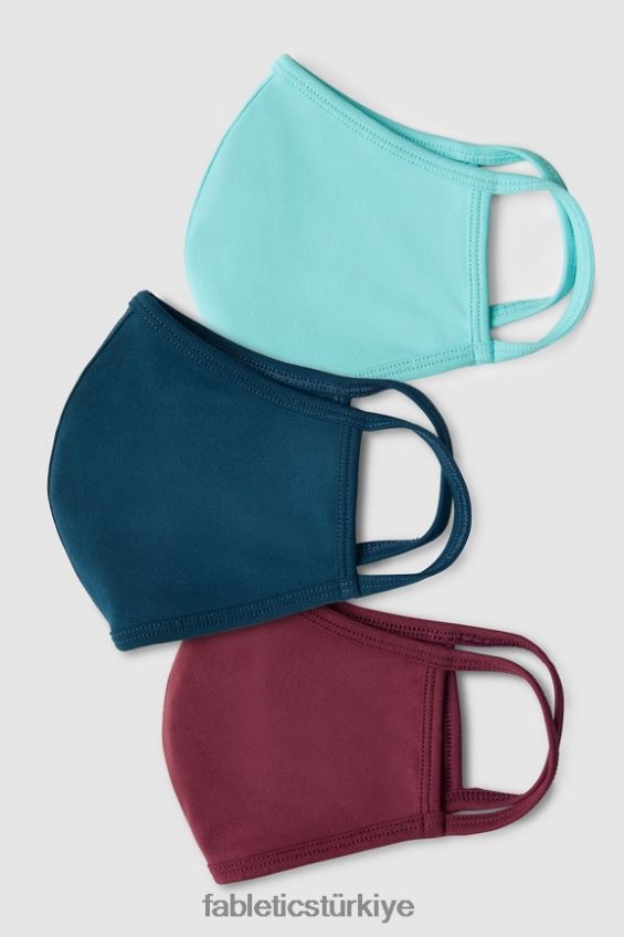 tr Fabletics kadınlar dayanışma maskesi yanardöner mavi çan 40R06B3033