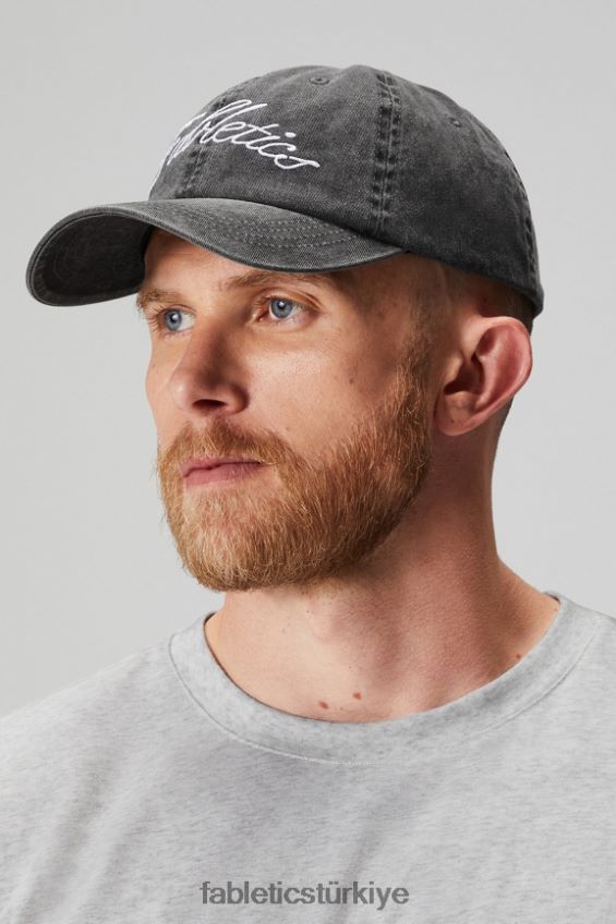 tr Fabletics kadınlar baba şapkası yıkanmış siyah 40R06B3008