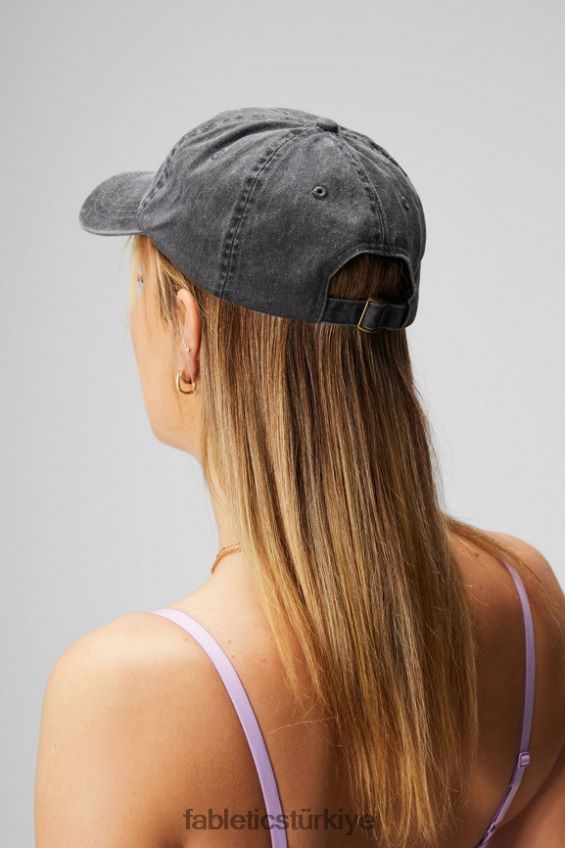 tr Fabletics kadınlar baba şapkası yıkanmış siyah 40R06B3008