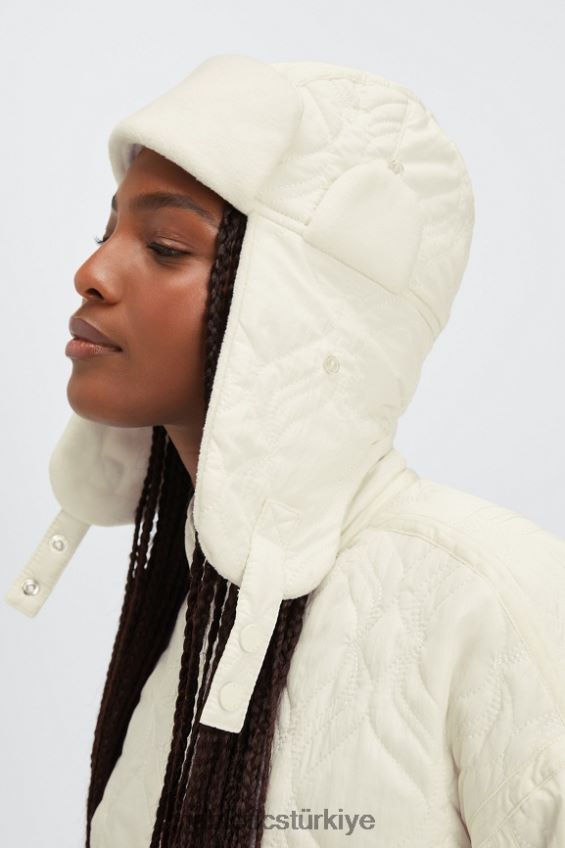 tr Fabletics kadınlar kapitone havacı şapkası ak balıkçıl 40R06B3024