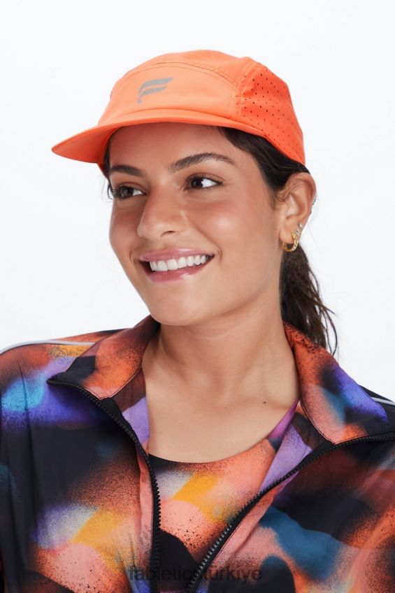 tr Fabletics kadınlar performans 5 panelli şapka portakal nektarı 40R06B3029