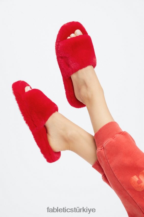 tr Fabletics kadınlar kürk terlik elektrikli kiraz 40R06B2949