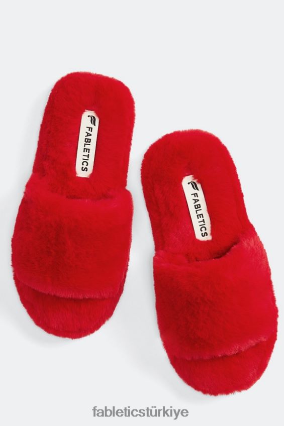 tr Fabletics kadınlar kürk terlik elektrikli kiraz 40R06B2949