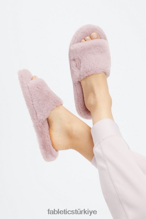 tr Fabletics kadınlar kürk terlik leylak rengi 40R06B2952