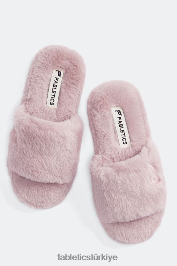 tr Fabletics kadınlar kürk terlik leylak rengi 40R06B2952