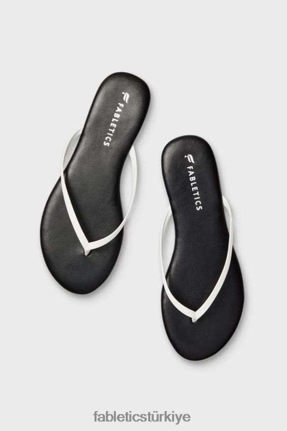 tr Fabletics kadınlar slip-on sandalet siyah beyaz 40R06B2936
