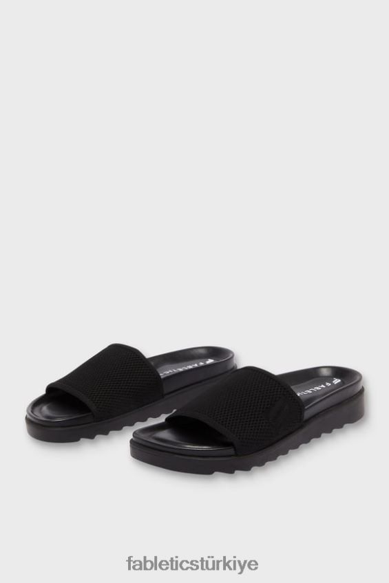 tr Fabletics kadınlar terlik siyah geri dönüştürülmüş aktif örgü 40R06B2929