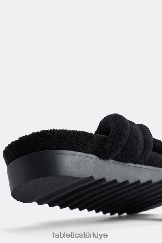 tr Fabletics kadınlar terry çapraz kaydırak siyah 40R06B2960