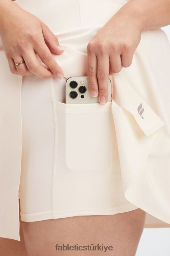 tr Fabletics kadınlar cepli skort beyaz güvercin/safari 40R06B641