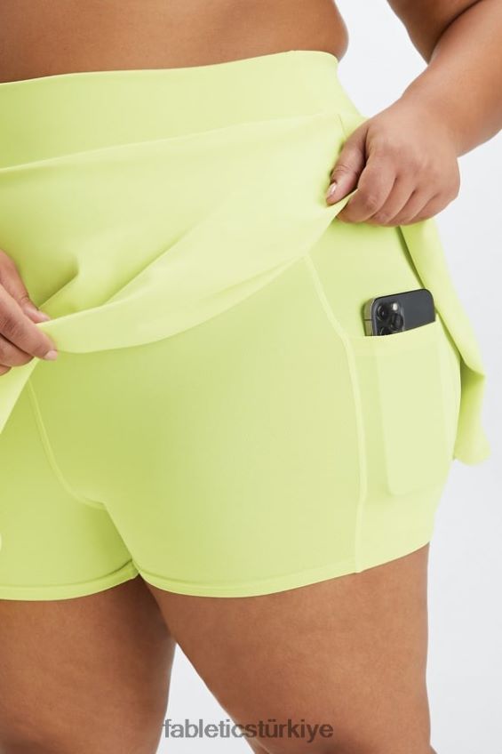 tr Fabletics kadınlar fırfırlı etek açık bronz/terra 40R06B647